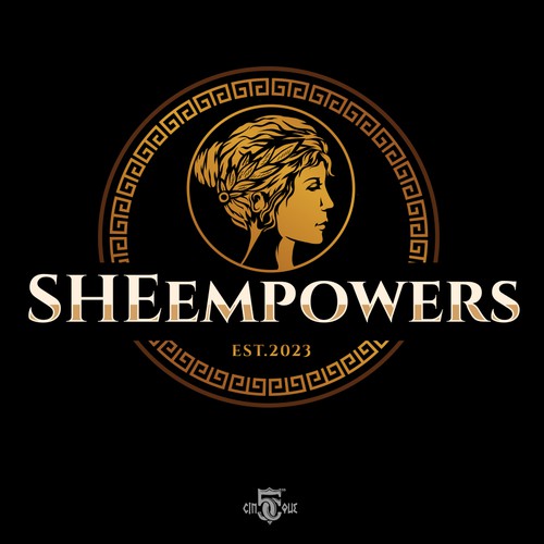 SHEempowers - luxurious design of a woman preferrably in some kind of a circle to appeal to women professionals Design by Cinque❞
