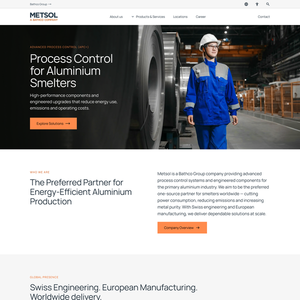 Design by Tim㋡ titled "Website for a established swiss industry supplier"