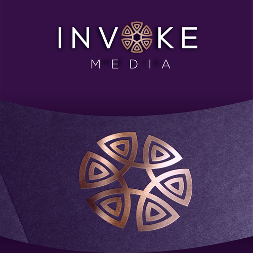 Calling forth the ultimate brand CENTREPIECE for Invoke Media! Creative logo for a budding brand. Design by toometo