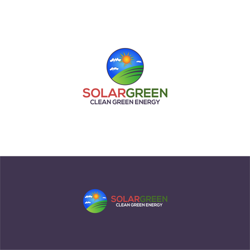 Logo for solar retailer, SolarGreen Design by Emhart Roosevelt