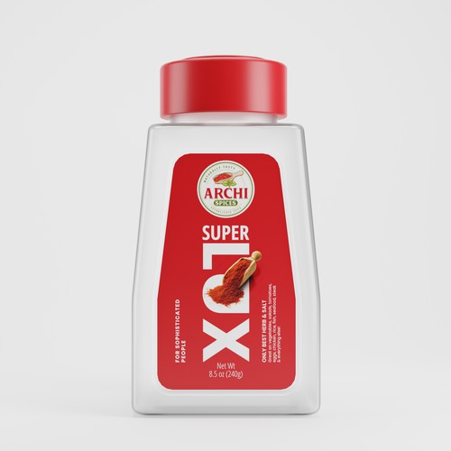 We need a modern eye catching label for a premium seasoning brand Design by Dedi Santosa