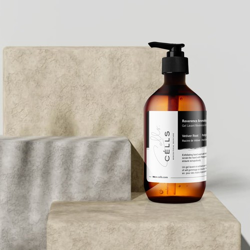 Minimalist label design for shampoo bottle-ontwerp door GARDOUM