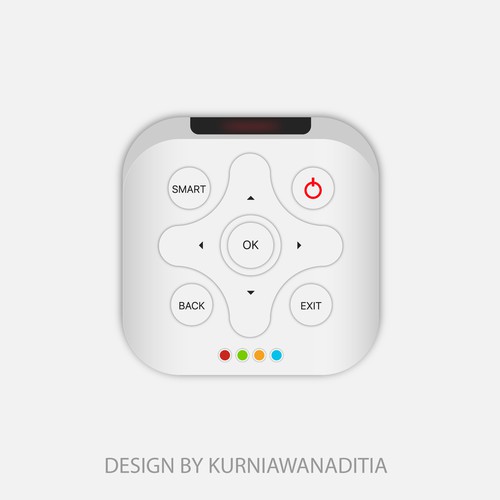 Remote control icon for iOS app Design by KurniawanAditia