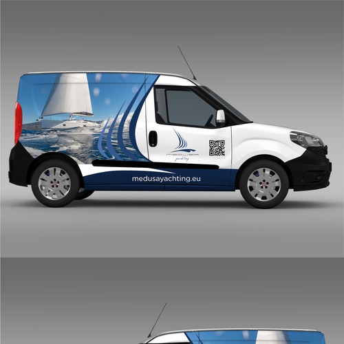 Set Sail on an Unforgettable Adventure – Design an Artistic Van Wrap for Our Charter Sailing Company Design by icon89GraPhicDeSign