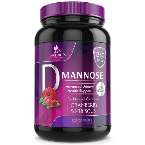 Colorful D-Mannose Design Needed for Nature's Nutrition Design by Wfemme