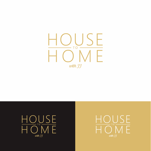 "House to Home with JJ" REAL ESTATE AGENT LOGO!! Design by I. Haris