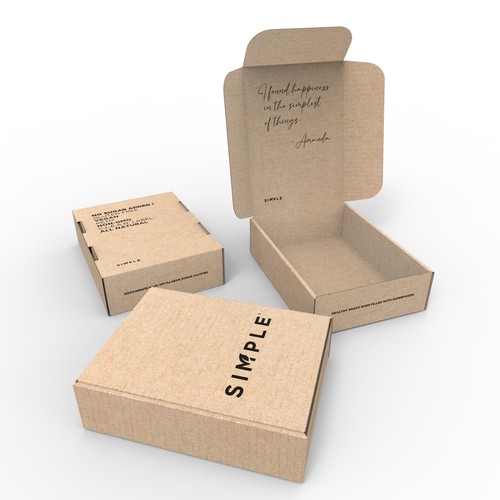 SIMPLE shipping box Design by znakovanj