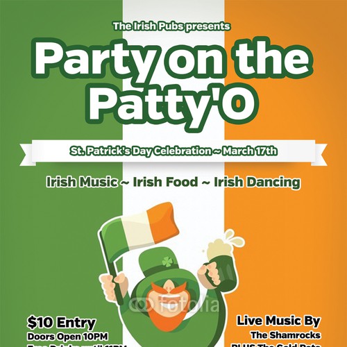 Create the next design for TicketPrinting.com St Patrick's Day POSTER & EVENT TICKET Diseño de Andy Wilkinson
