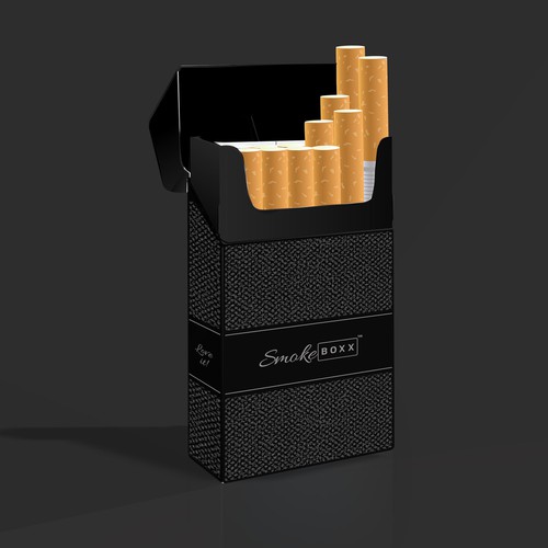 Branding for a premium steel metal cigarette box Product packaging