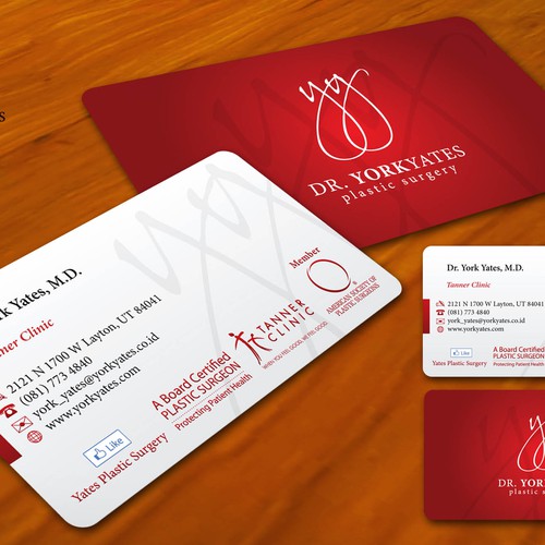 Dr. York Yates Plastic Surgery - business card Design by Gledex