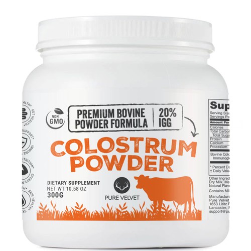 Design di Re-design Supplement Label to capture Amazon shopper attention & boost CTR - Colostrum Powder di intanamir