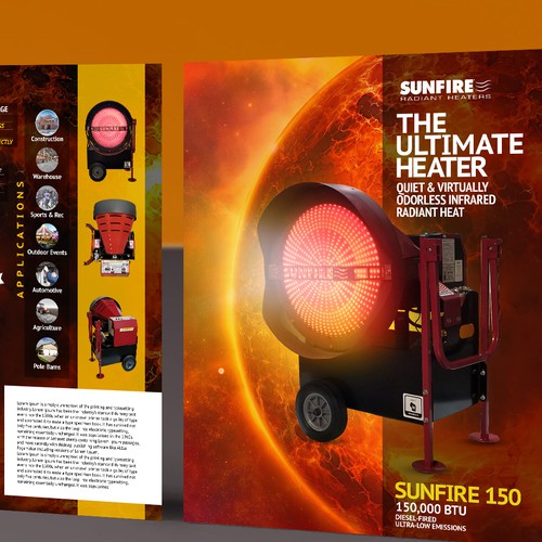 Creative Flyer for a highly unique and heavy-duty Portable Heater Design by Naveed Aziz