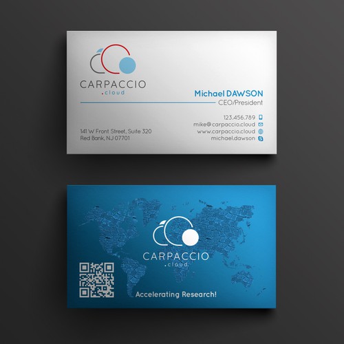 Give more muscle to research with graphic ID for CARPACCIO.cloud Design by kendhie