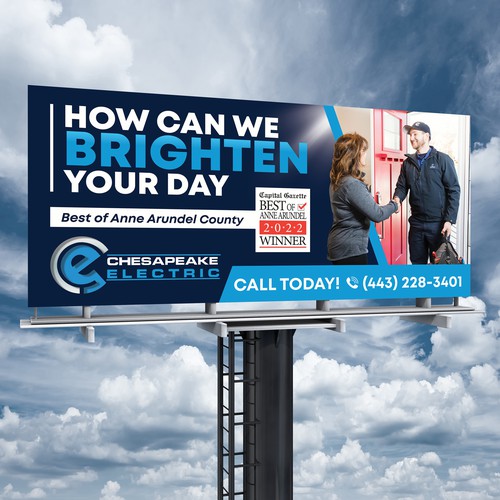 Chesapeake Electric Billboard Design by SoftSkills