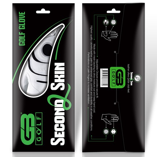 Create sleek golf glove packaging for Grip Boost Design by milan.kelecevic