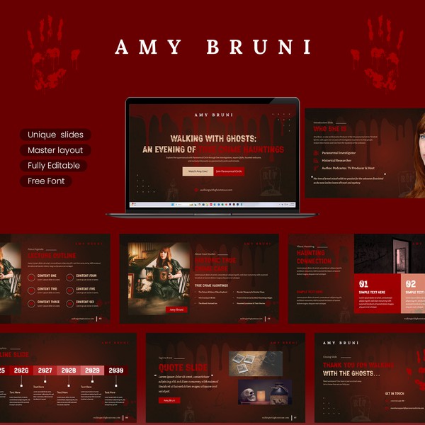 Bloody Pitch Deck Template