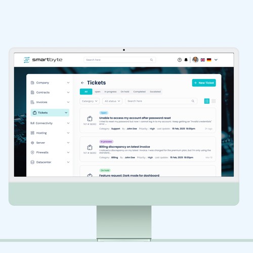 the smartest portal Design by DezainHub