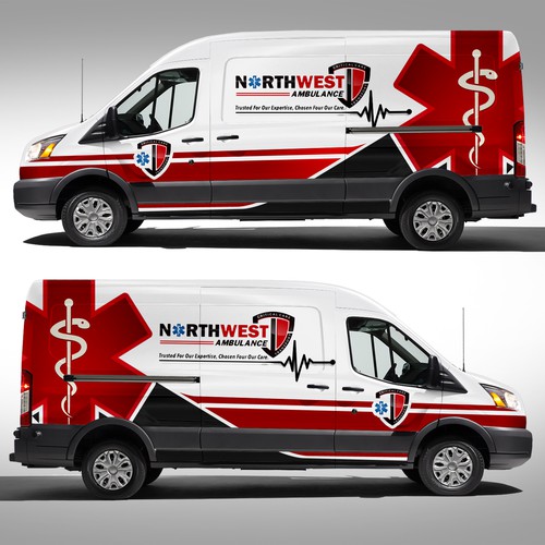 911 Ambulance wrap on sprinter Design by J.Chaushev