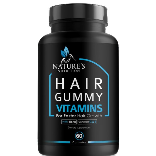 Nature's Nutrition needs a Gummy Vitamins black label Design by agooshe