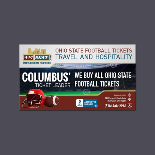 Design Ohio State Football Tickets, Travel and Hospitality Ad for