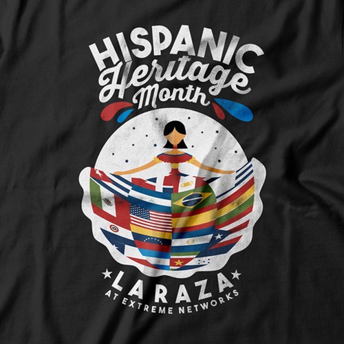 Hispanic Heritage Month Dancing Woman Latin American Flags | Essential  T-Shirt