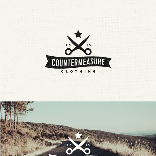 CounterMeasure Clothing needs a sophisticated logo with a hint of rebellion and adventure. デザイン by Gio Tondini