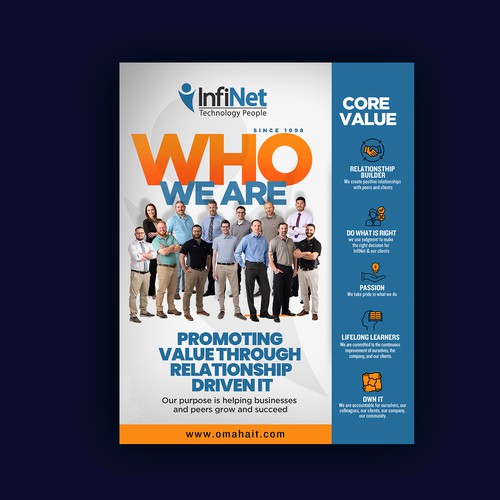 Tech Company "About Us" Flyer Design by ektadevesh