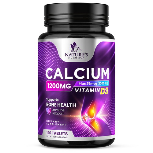 Calcium Plus Vitamin D3 Design Needed for Nature's Nutrition Design by Davi Giolo ★