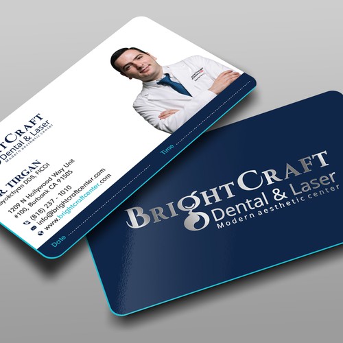 Modern Dental and Medical SPA business card Design réalisé par prosenjit_P