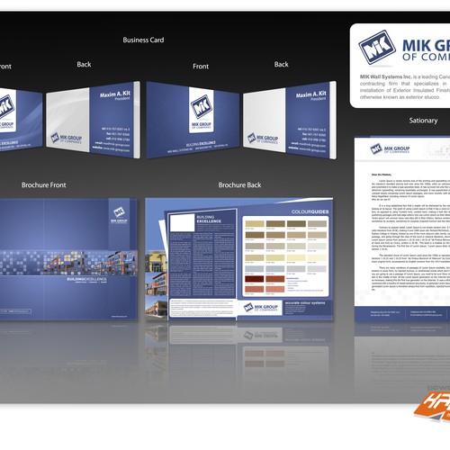 BUSINESS CARD, LETTERHEAD & BROCHURE