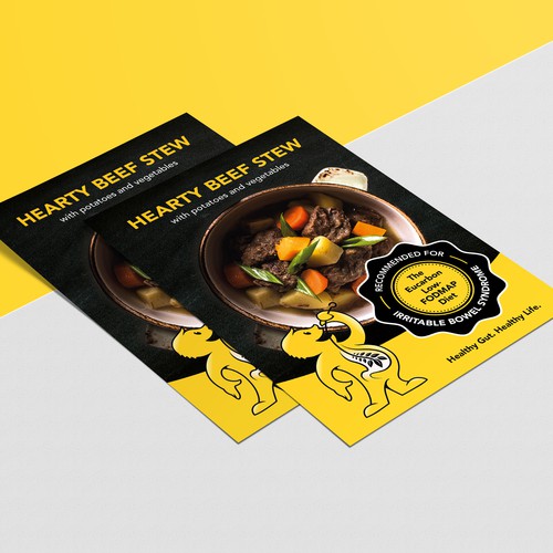 Recipe flyer template Design by ChinYii