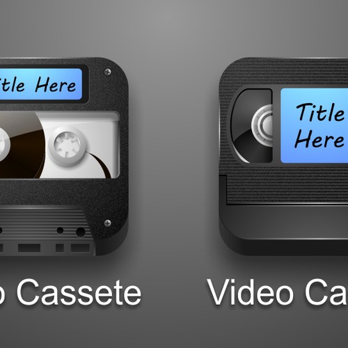 iOS Icon Audio and Video Cassette (VHS) Button or icon contest