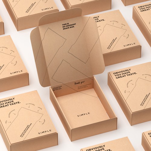 SIMPLE shipping box Design by eolinart