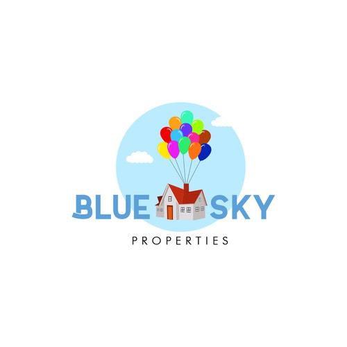 Create a Logo! Blue Sky Properties Design by Drawdesigner