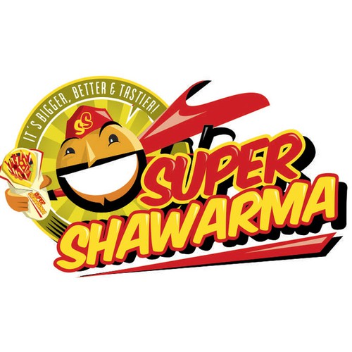 logo for Super Shawarma Design by Adrian Medel Aceiro