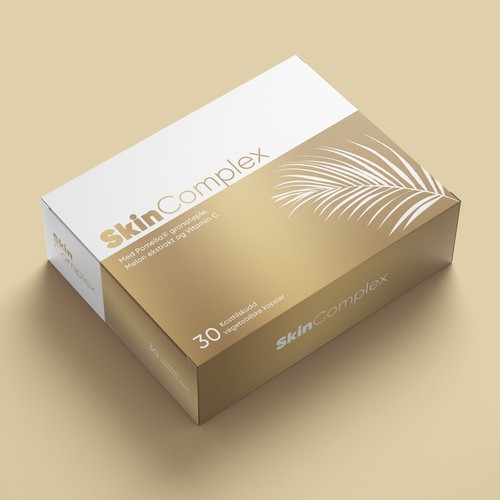 Box design for a advanced skin care supplement Design by ibrhmglbs