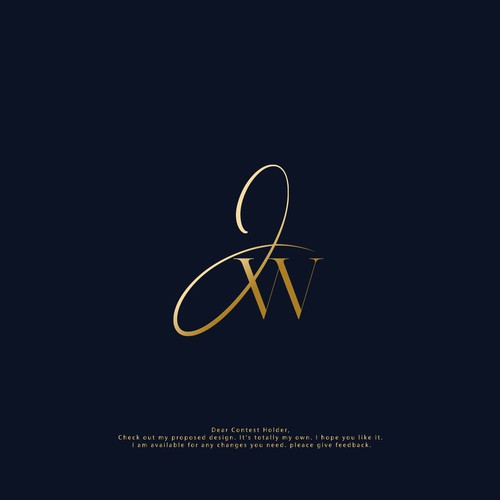 JW Script Logo Diseño de pixeldesign999