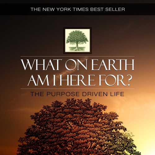 Book cover redesign for "What on Earth Am I Here For? The Purpose Driven Life" by Rick Warren Design by nejikun