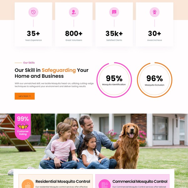 Mosquito control website design
