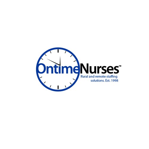 logo and business card for Ontime Nurses Diseño de KamNy