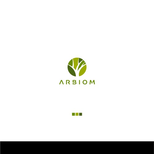 Show the "bio" and "industry" in the Arbiom logo, a sustainable bio-chemicals company Design by Toni Zufic