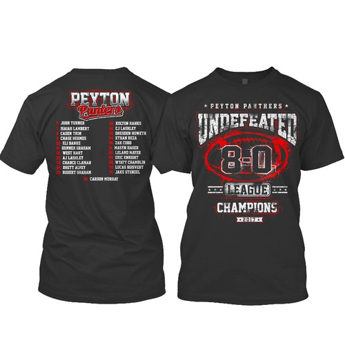 Design a cool t shirt for a middle school football championship team. T shirt contest 99designs