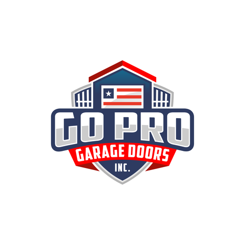 Go Pro Garage Doors Inc Reband Design by Zyukron