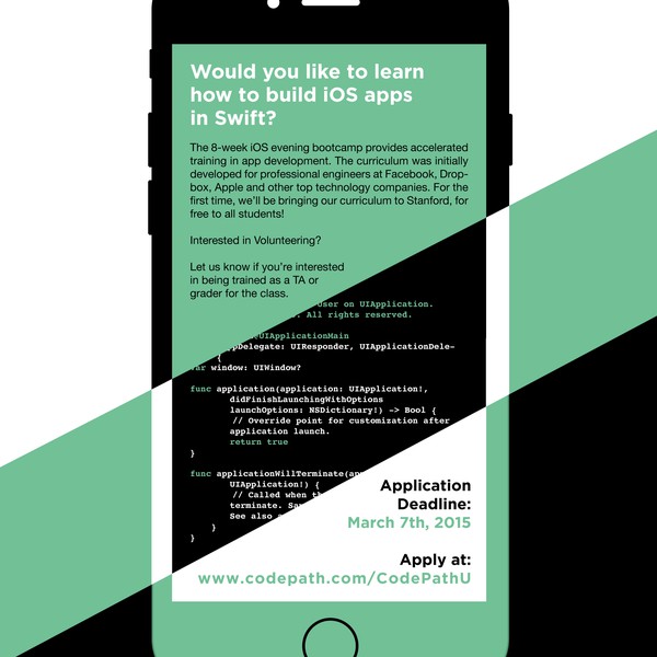 Create a poster to advertise CodePath classes at Stanford