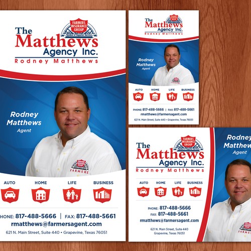 New postcard or flyer wanted for The Matthews Agency Inc Réalisé par mygraphicwork
