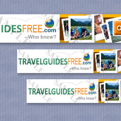 Create the next banner ad for TravelGuidesFree Design by MyKaila