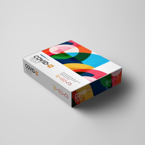 Design a box for convenient at home diagnostic testing Diseño de sougatacreative