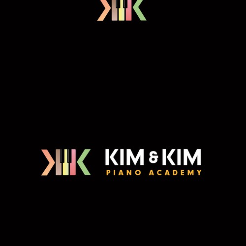 Logo to appeal adult piano students for online piano school called Kim & Kim Piano Academy Design by Matt *