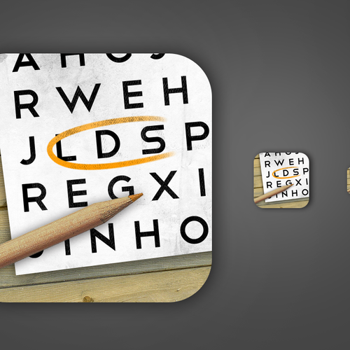 iOS Icon: LDS Word Search game Design by Dartgh