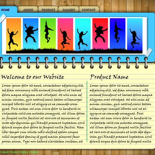 1-3 Page Website Template Design von jimerlu